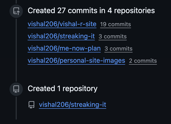 Github commit screenshot