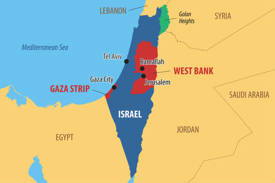 Current Israel Map.