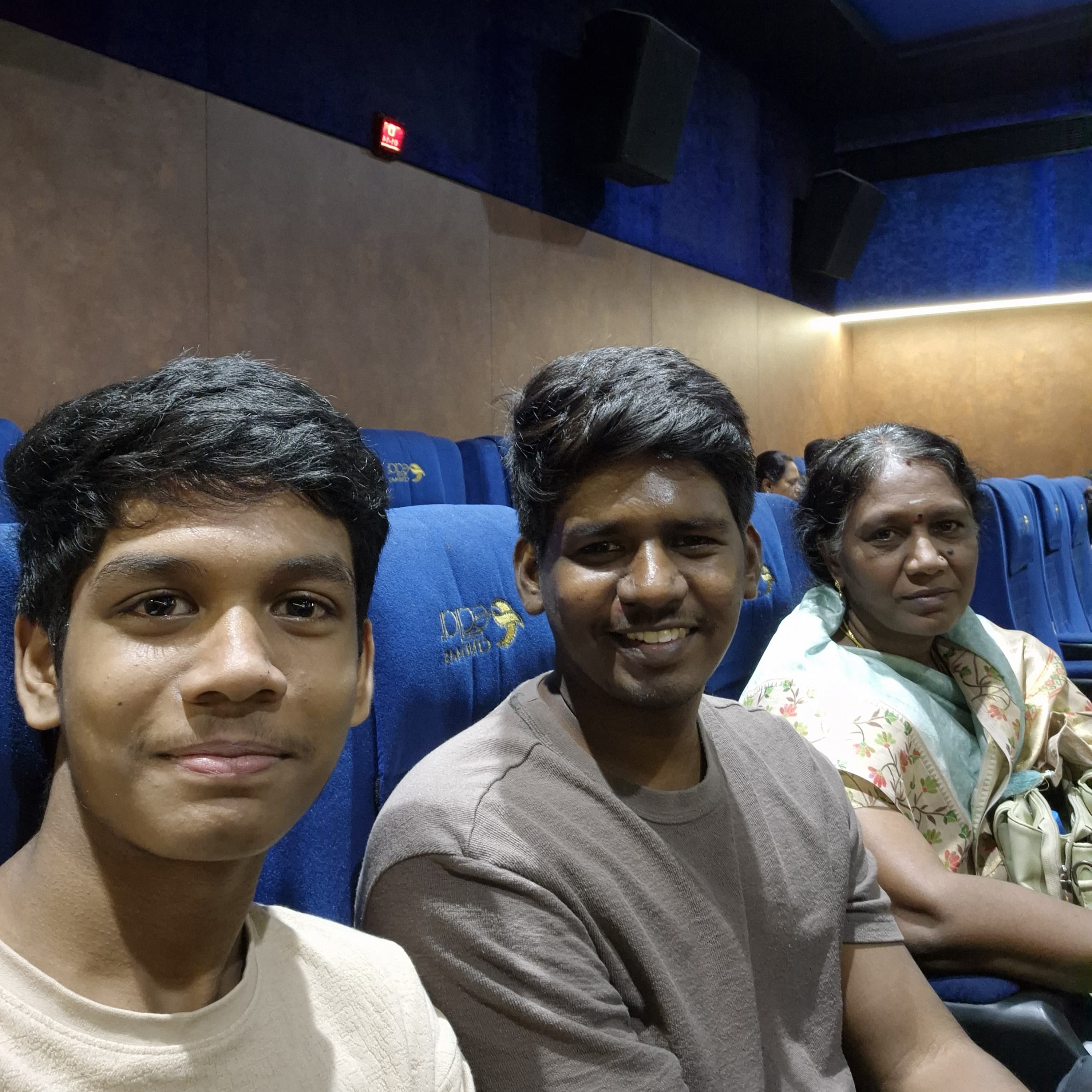 Family in the theater
